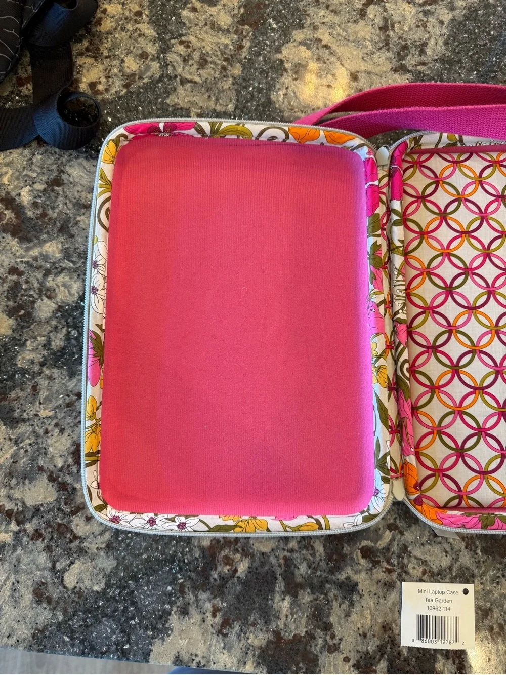 Vera Bradley Pink, Orange & Yellow Floral Quilted Crossbody